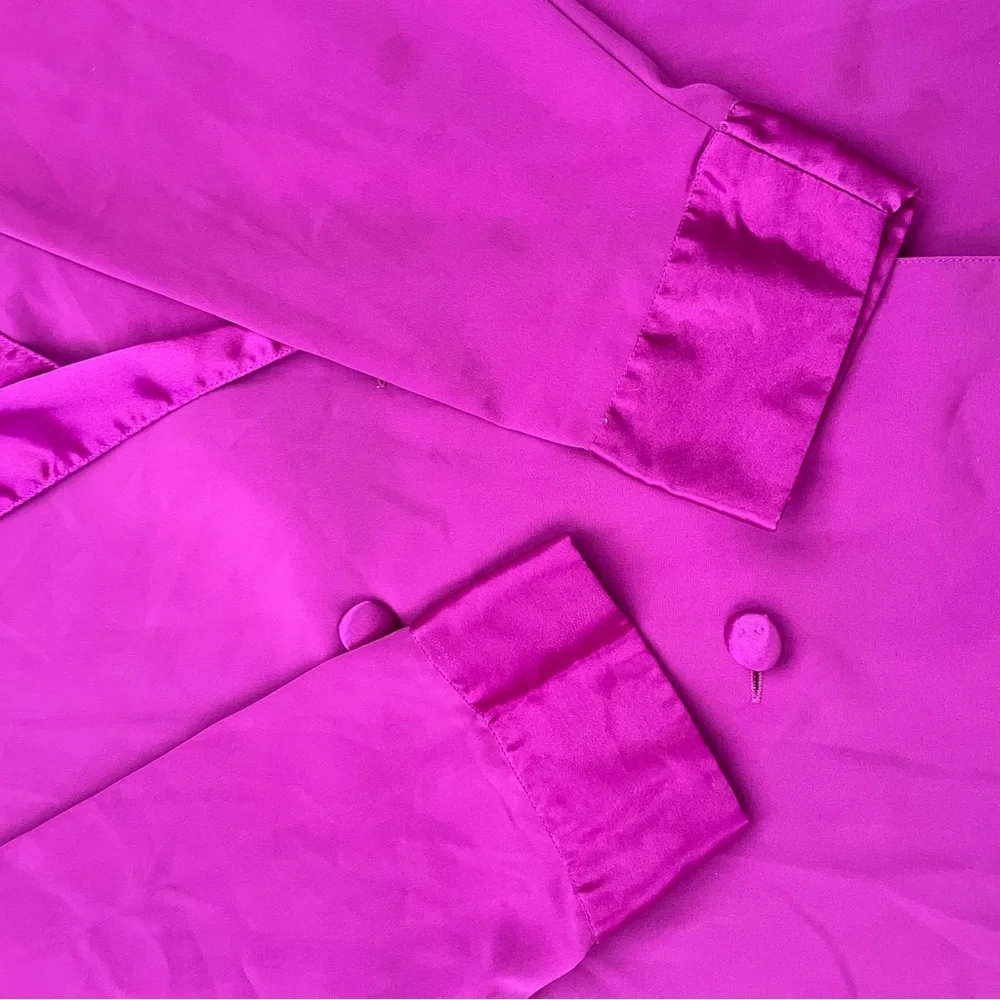 Vintage Victorias Secret Gold Label Sleep Shirt Blazer Cut Size Medium Pajama - Picture 6 of 8